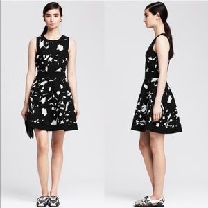 Banana Republic black and white floral dress